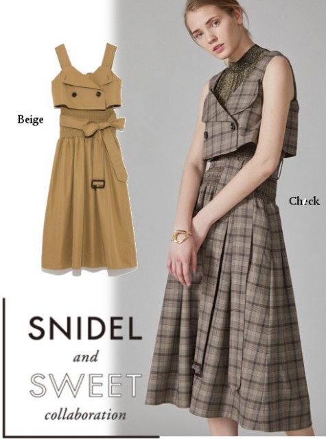 snidel♡チェックワンピース