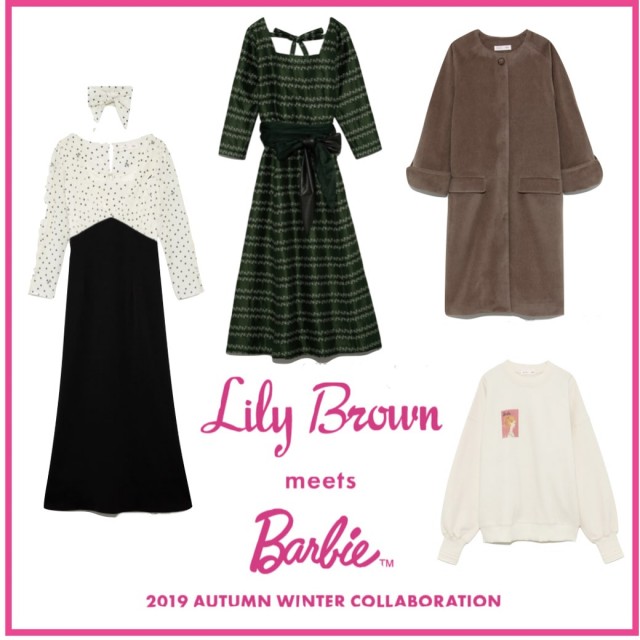 ☆Lily Brown×Barbieコラボ新作入荷☆バービーの衣装を再現したワンピ ...