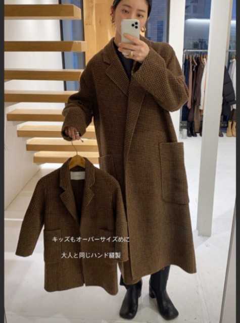 todayful オーバーチェックコート over check coat 38