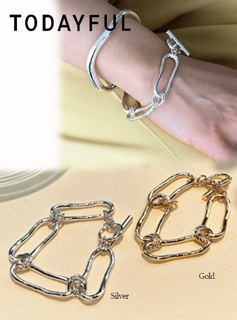 Vintage Metal Chain Bracelet R4B002 通販