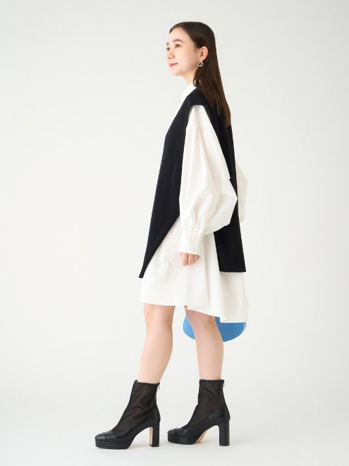 スペイン★★気分晴れやか モダンプリント映えお洒落ワンピ SNIDEL 2023 SPRING COLLECTION 】1枚で映えるプリント