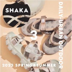 人気のフットウェアブランド 取扱スタート【 SHAKA -シャカ- 】ユニセックスで履けちゃう、デザイン性×機能性に優れたサンダルが多数ランナップ♪
