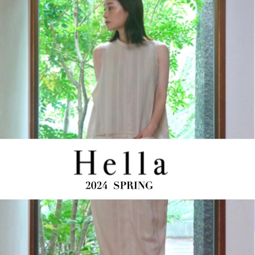 Hella 2024 SPRING COLLECTION 】パッチワークブラウスやレイヤード