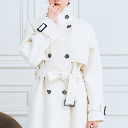 CELFORD (セルフォード)ウール混ロングトレンチコート 25秋冬