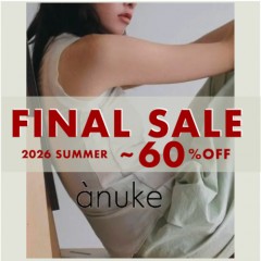 【 anuke (アンヌーク) 2026 SUMMER FINAL SALE MAX60%OFF !!】カラバリ豊富な タンクトップ やモードな ハイネック ワンピース 、 シアー パンツ など今すぐ着られるアイテムがお得♪