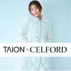 ダウンコートが追加決定!!【 CELFORD × TAION 】ダウンに特化したブランド「 TAION 」との初 コラボレーション♪ツイード トリム が大人可愛い スカート や ネックウォーマー も