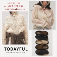 全カラー全サイズ予約できるのは受注会だけ【 TODAYFUL 2026 PRE FALL COLLECTION 受注会 スタート!】素材豊富なブルゾンやニットアイテムなど秋新作がラインナップ