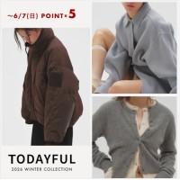 6/7(日)までポイント5倍!!【 TODAYFUL 2026 WINTER COLLECTION 】カラバリ 豊富な メリノ ウール や ベロア スカート 、定番人気の ルーズ デニム など ファブリック 豊かな冬新作 6/7(日)までポイント5倍!!【 TODAYFUL 2026 WINTER COLLECTION 】カラバリ 豊富な メリノ ウール や ベロア スカート 、定番人気の ルーズ デニム など ファブリック 豊かな冬新作